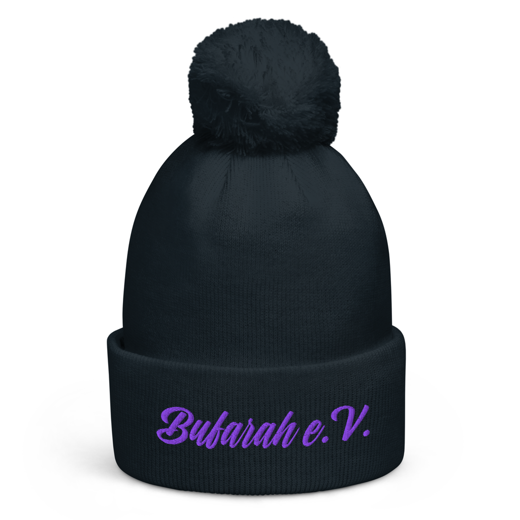 Bommel-Beanie Essentialz - Rückansicht mit Bommel
