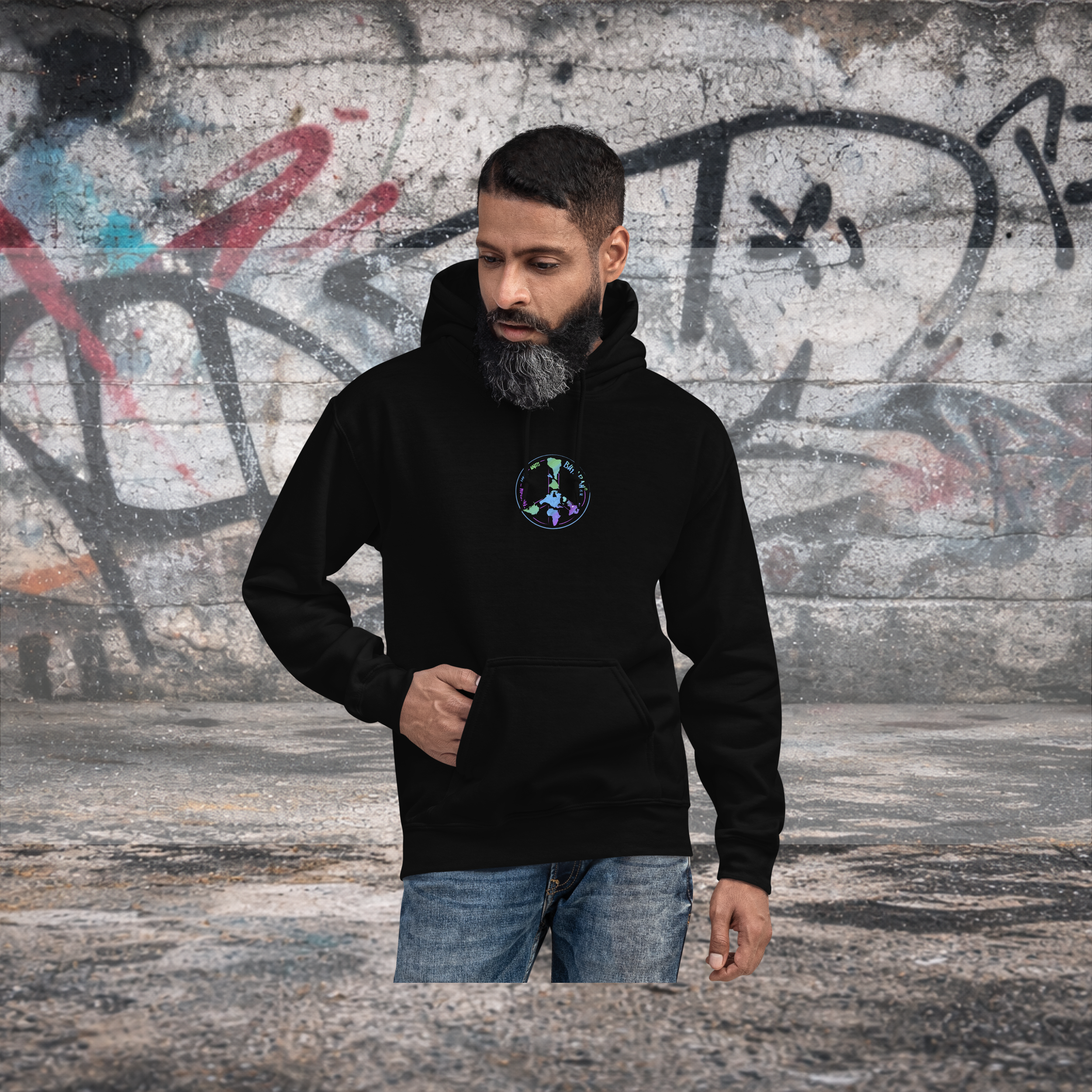 Unisex-Kapuzenpullover Essentialz - Produktansicht
