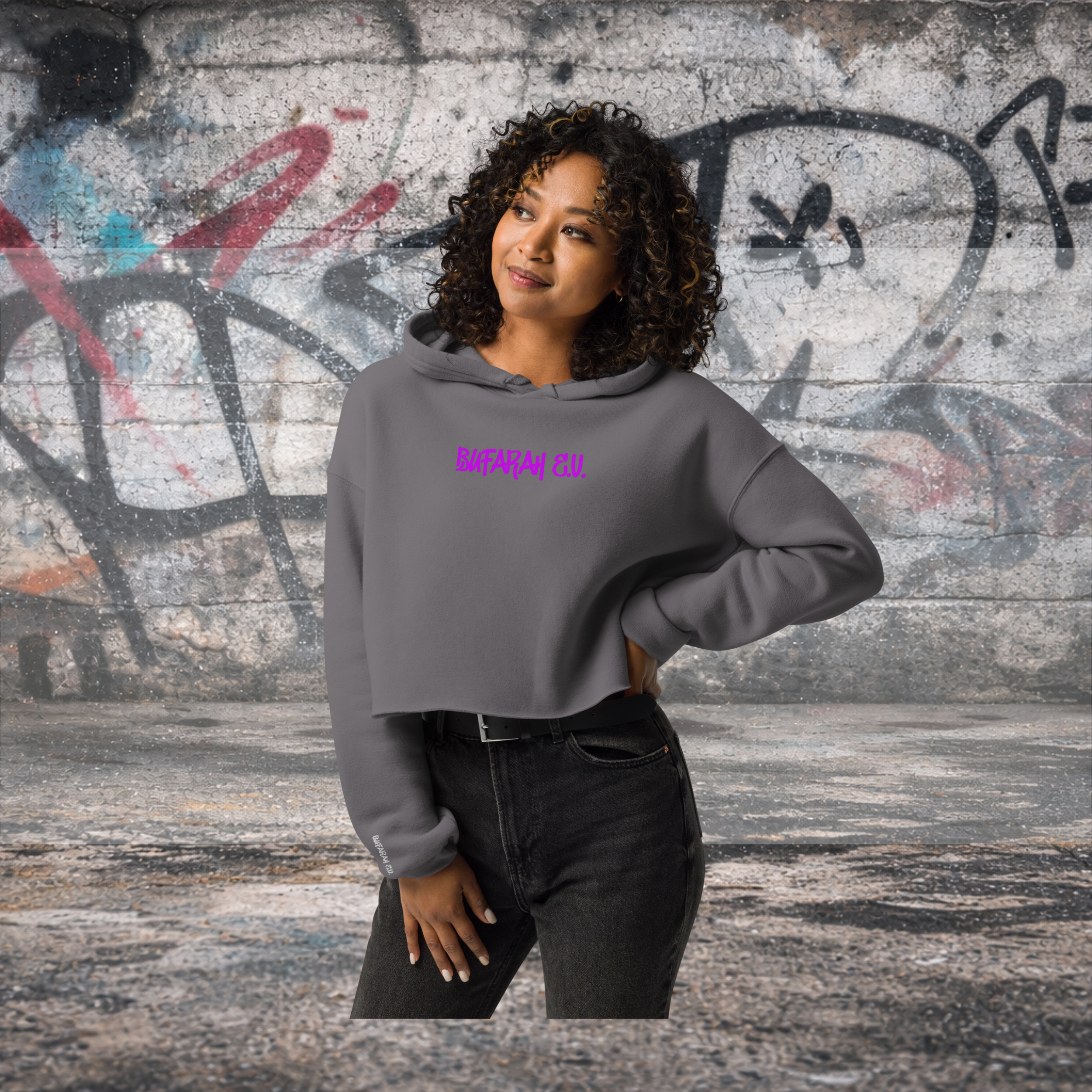 Crop-Hoodie Streetz - Designansicht
