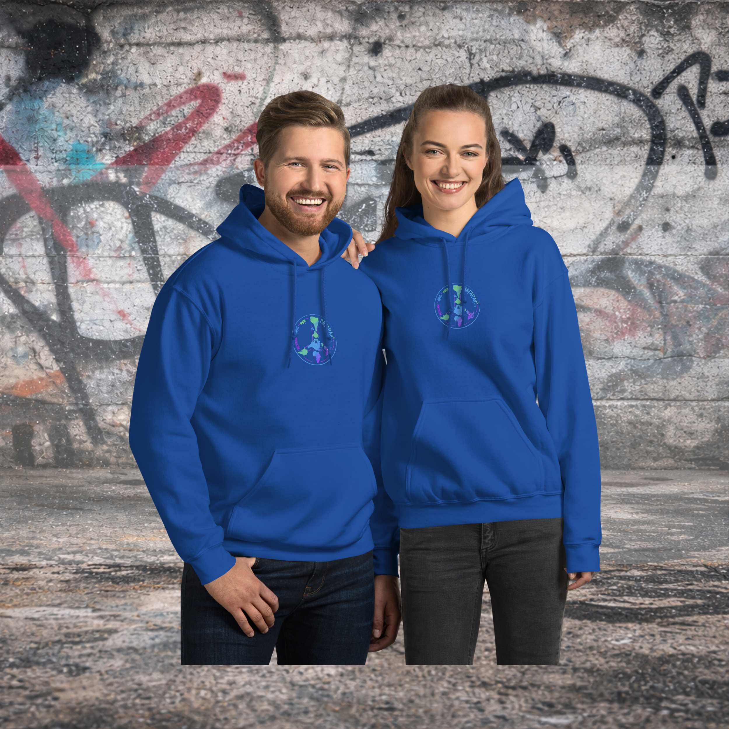 Unisex-Kapuzenpullover Colorz - Produktansicht

