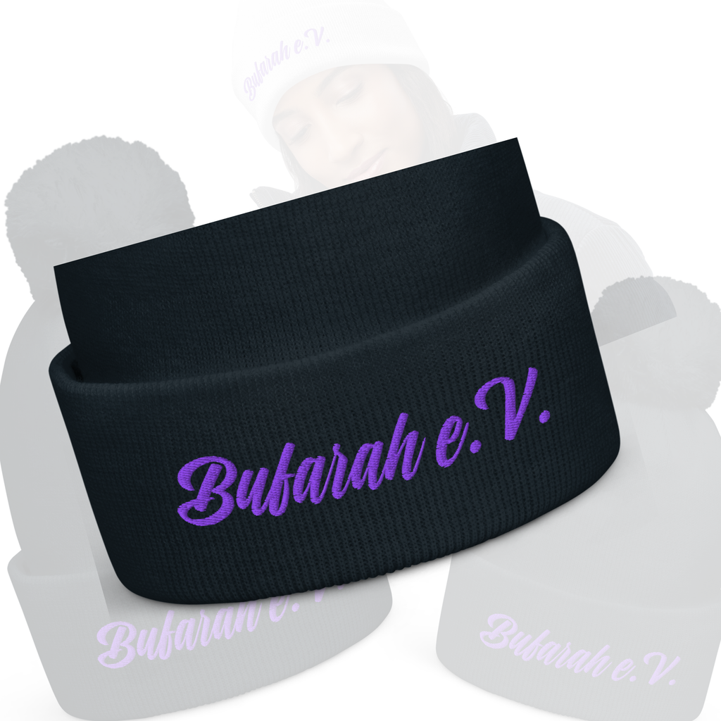 Bommel-Beanie Essentialz - Seitenansicht
