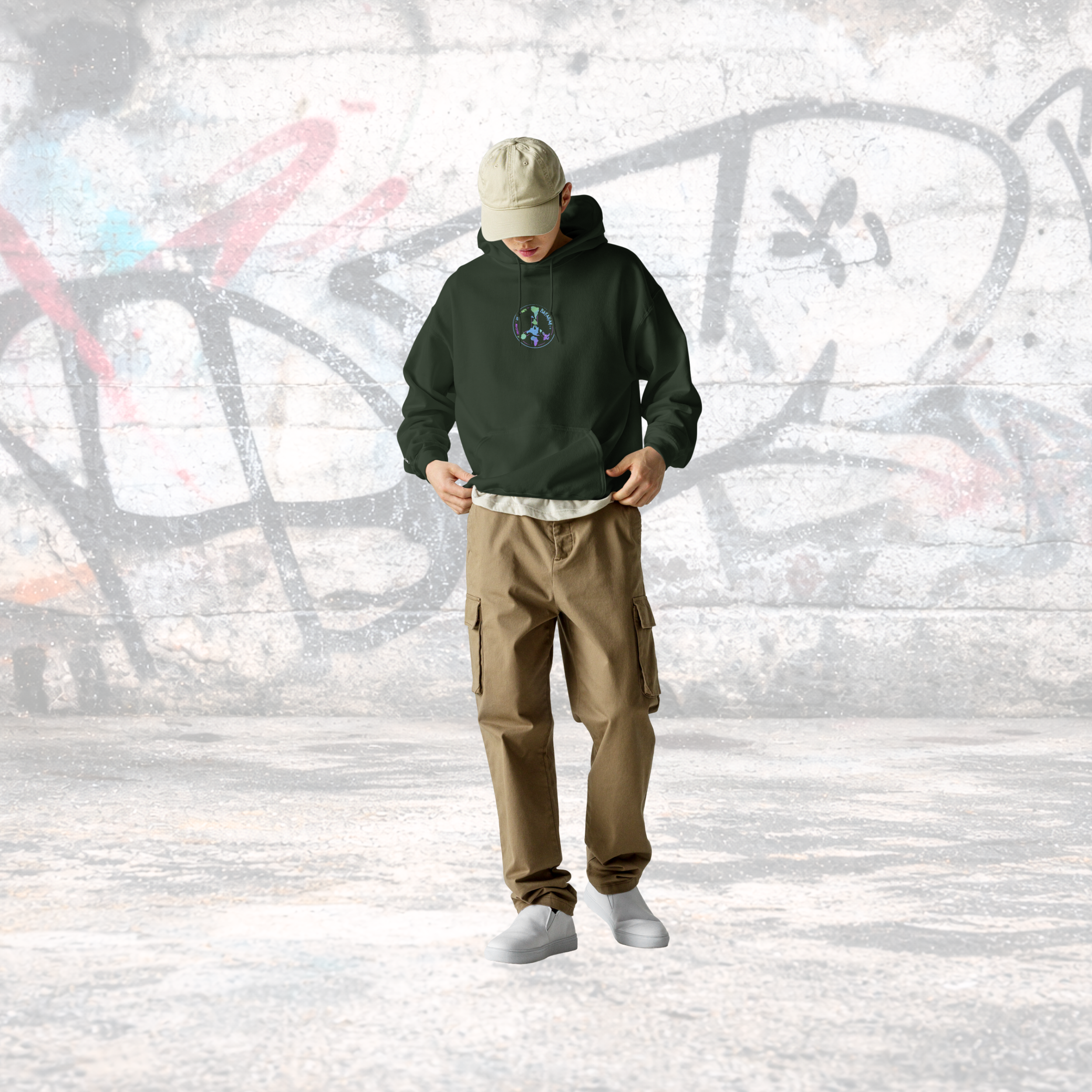 Unisex-Kapuzenpullover Essentialz - Produktansicht
