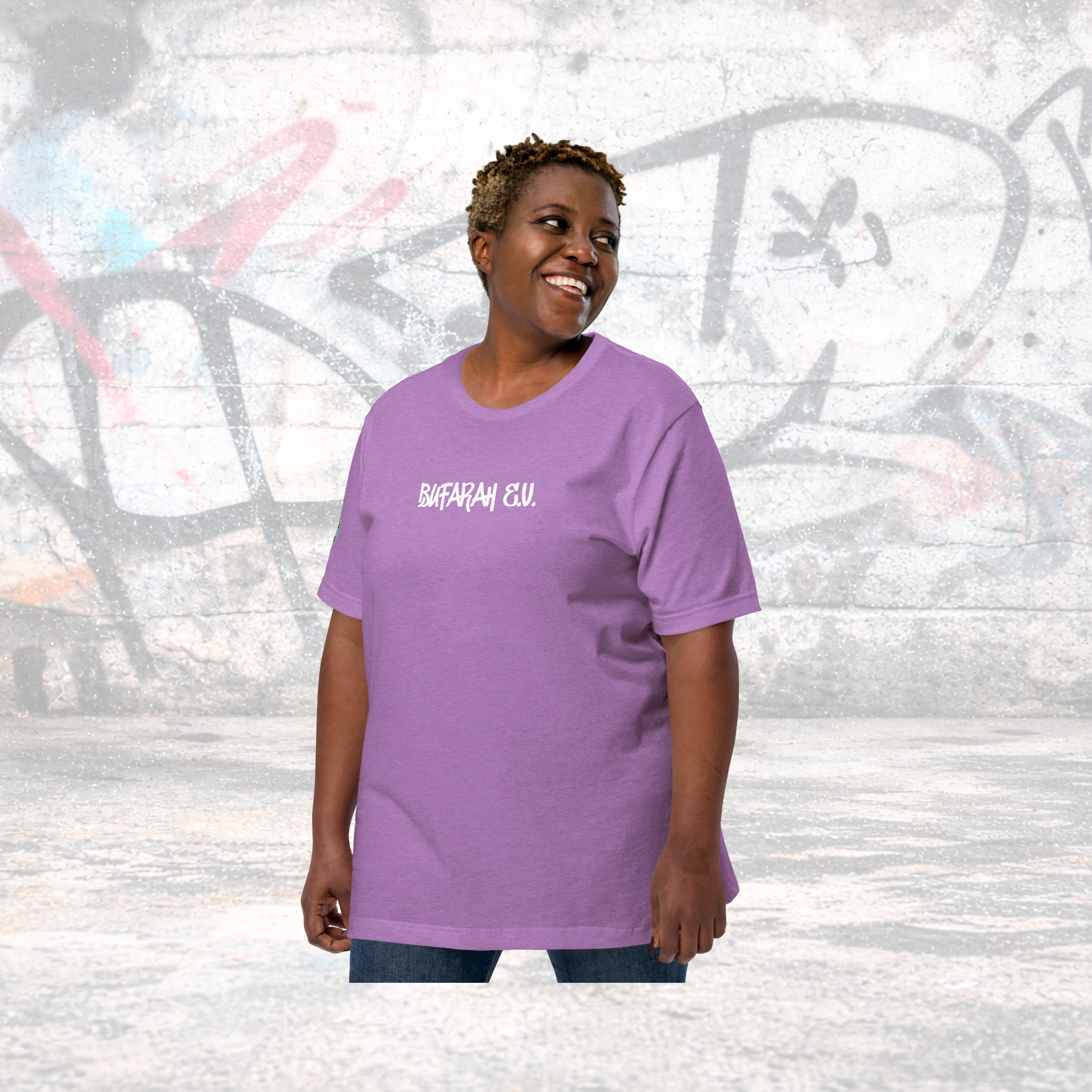 Heather Prism Mint Unisex-T-Shirt Colorz - Rückansicht
