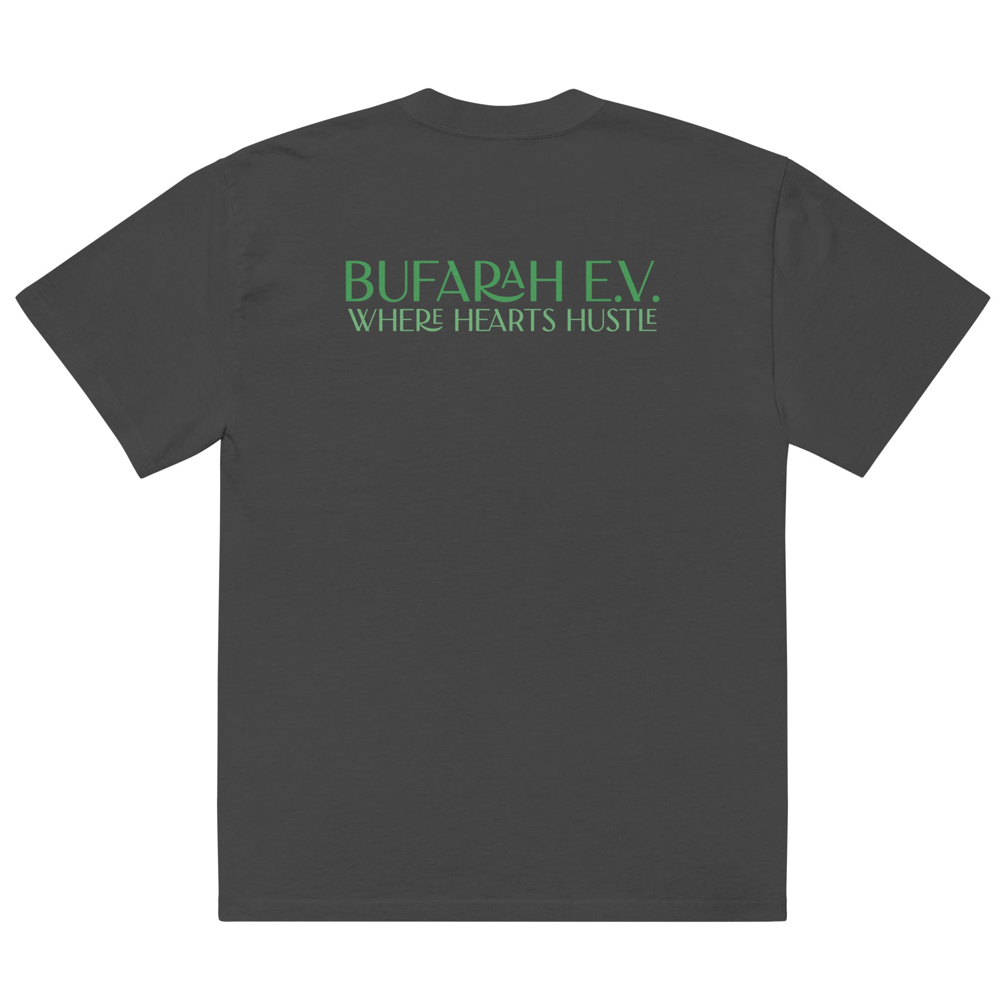 Faded Black Oversized T-Shirt Streetz - Rückansicht Produktmockup