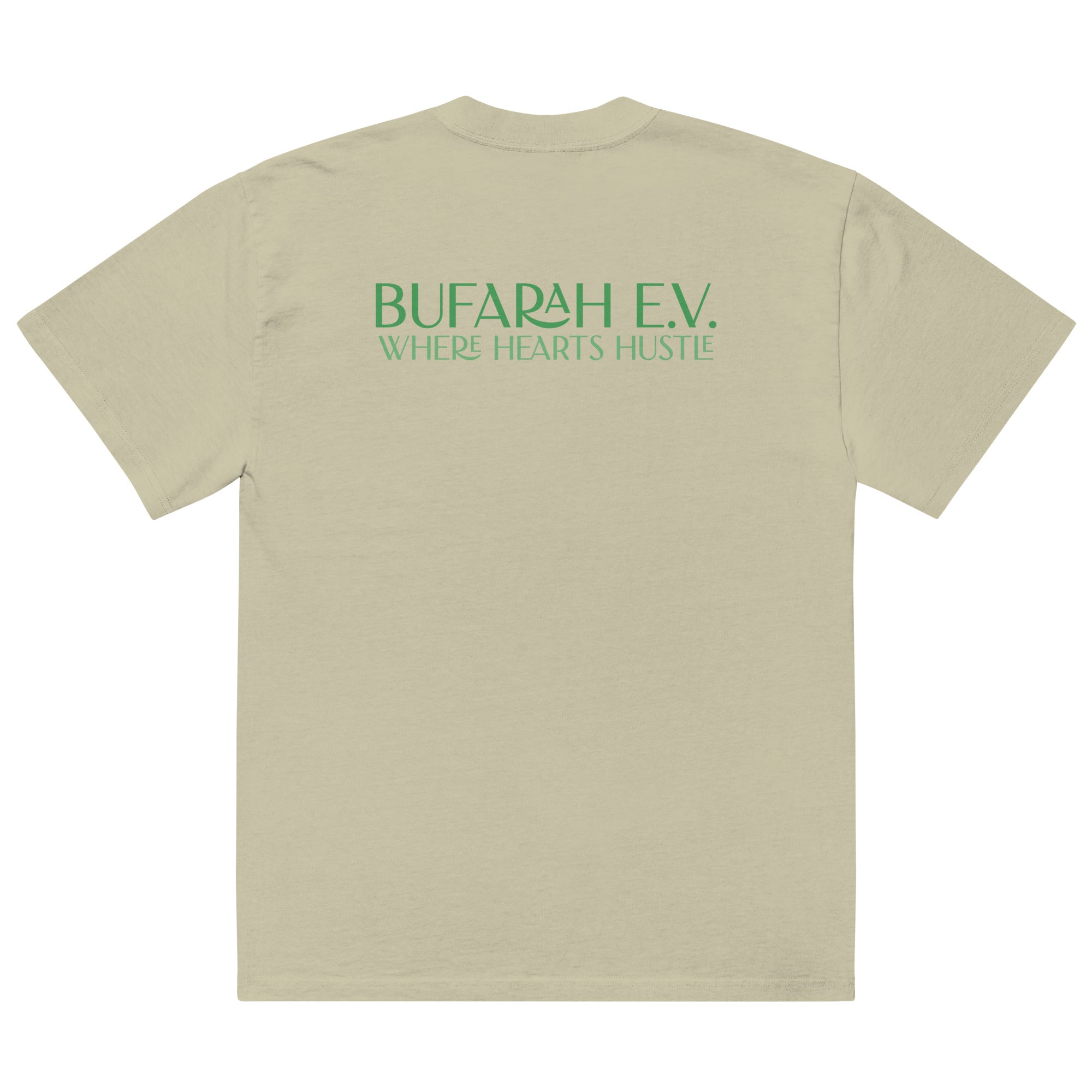 Faded Eucalyptus Oversized T-Shirt Streetz - Rückansicht Produktmockup