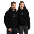 Schwarzer Unisex-Kapuzenpullover Essentialz - Vorderansicht