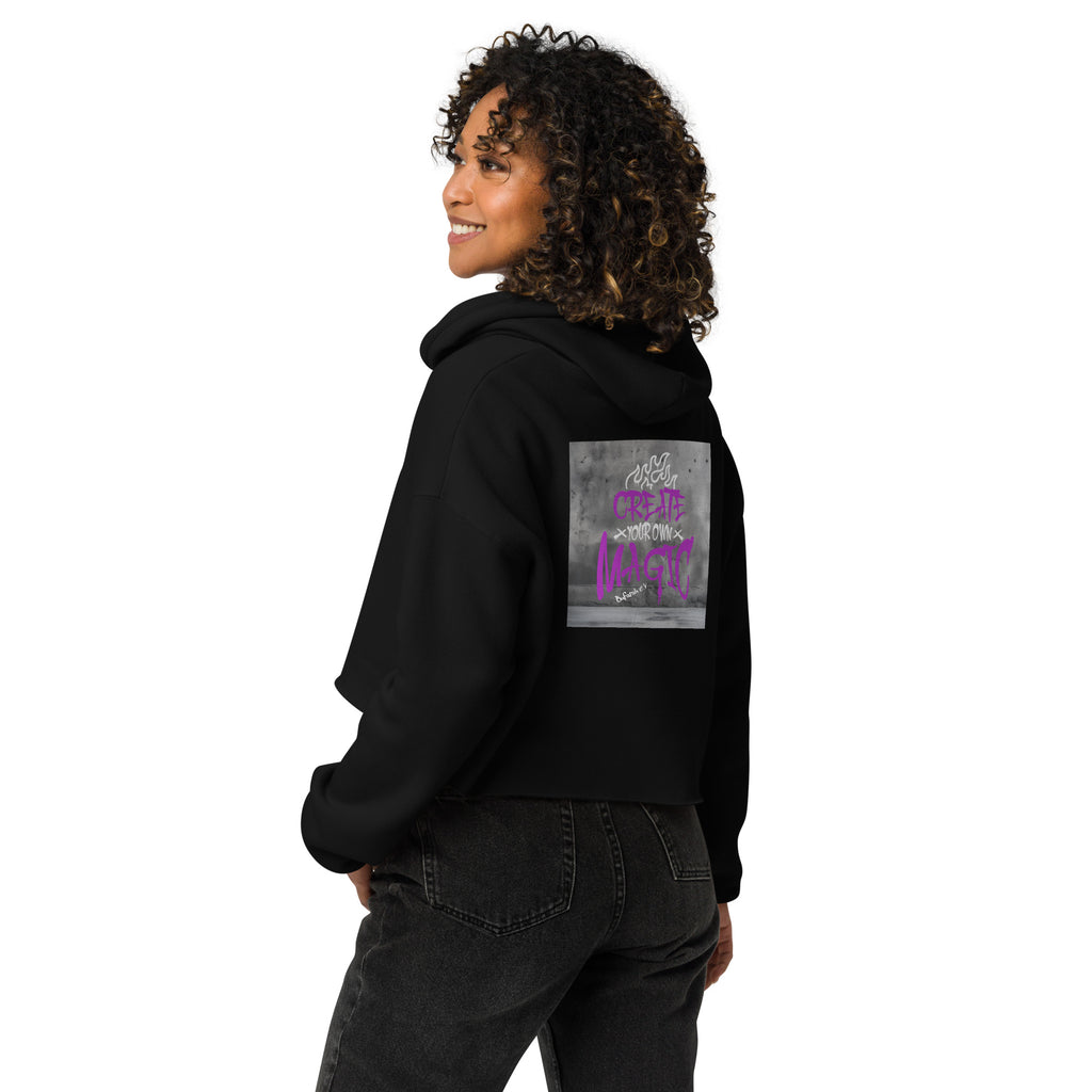Schwarzer Crop-Hoodie Streetz - Rückansicht